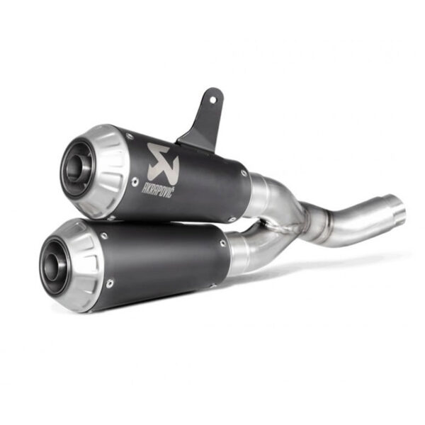 ΤΕΛΙΚΑ AKRAPOVIC OPEN ROUND BLACK _ S-D8SO4-CUBTBL / 1 _ DUCATI MONSTER 797 '17-20 / SCRAMBLER CAFE RAC