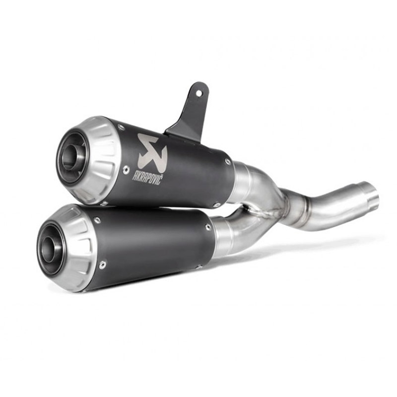 ΤΕΛΙΚΑ AKRAPOVIC OPEN ROUND BLACK _ S-D8SO4-CUBTBL / 1 _ DUCATI MONSTER 797 '17-20 / SCRAMBLER CAFE RAC
