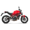 ΤΕΛΙΚΑ AKRAPOVIC OPEN ROUND BLACK _ S-D8SO4-CUBTBL / 1 _ DUCATI MONSTER 797 '17-20 / SCRAMBLER CAFE RAC