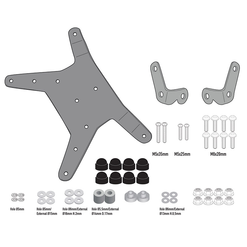ΚΙΤ ΖΕΛΑΤΙΝΑΣ D7711KIT_ADVENTURE '20 ΚΤΜ GIVI