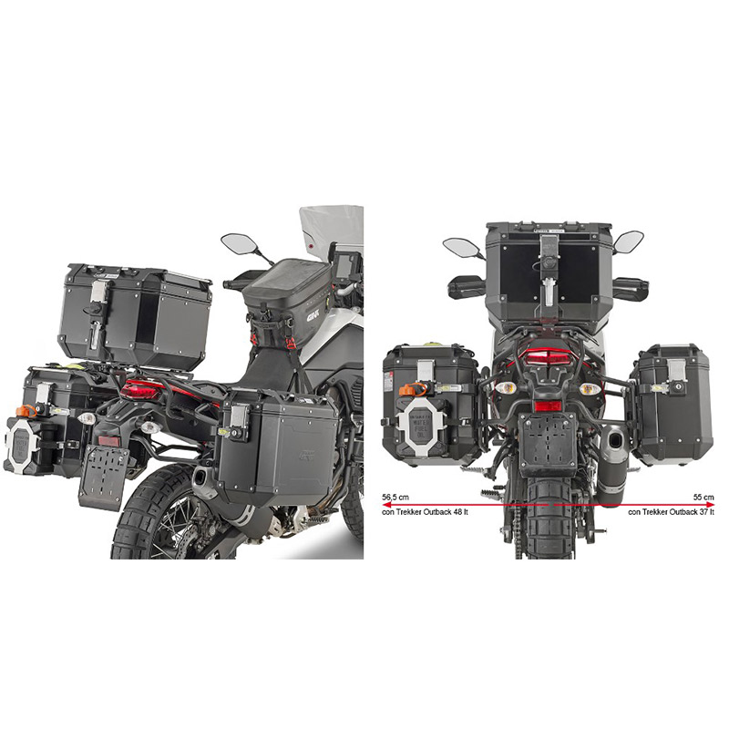 ΒΑΣΕΙΣ ΠΛΑΙΝΩΝ ΒΑΛΙΤΣΩΝ GIVI PLO2145CAM YAMAHA TENERE 700 '19 / TENERE 700 WORLD RAID '22