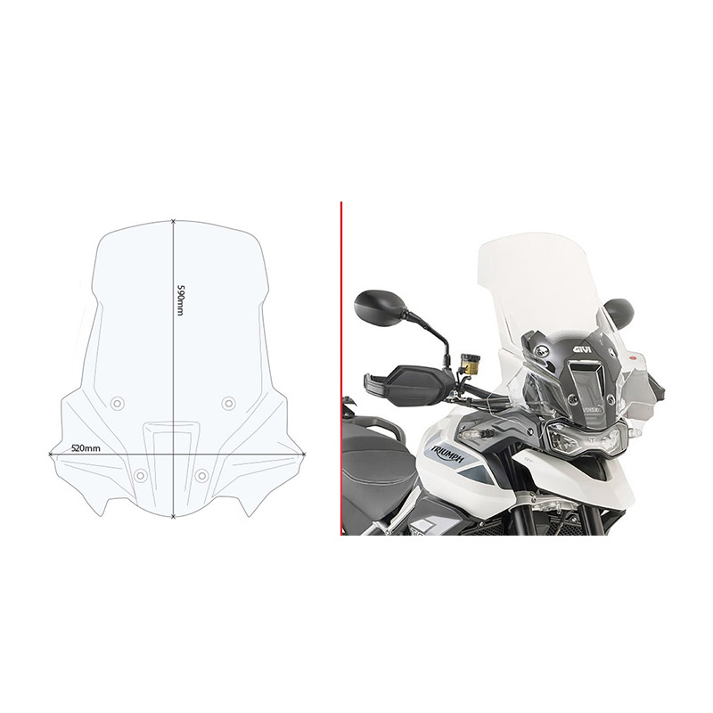 ΖΕΛΑΤΙΝΑ GIVI D6415ST TRIUMPH TIGER 900 '20