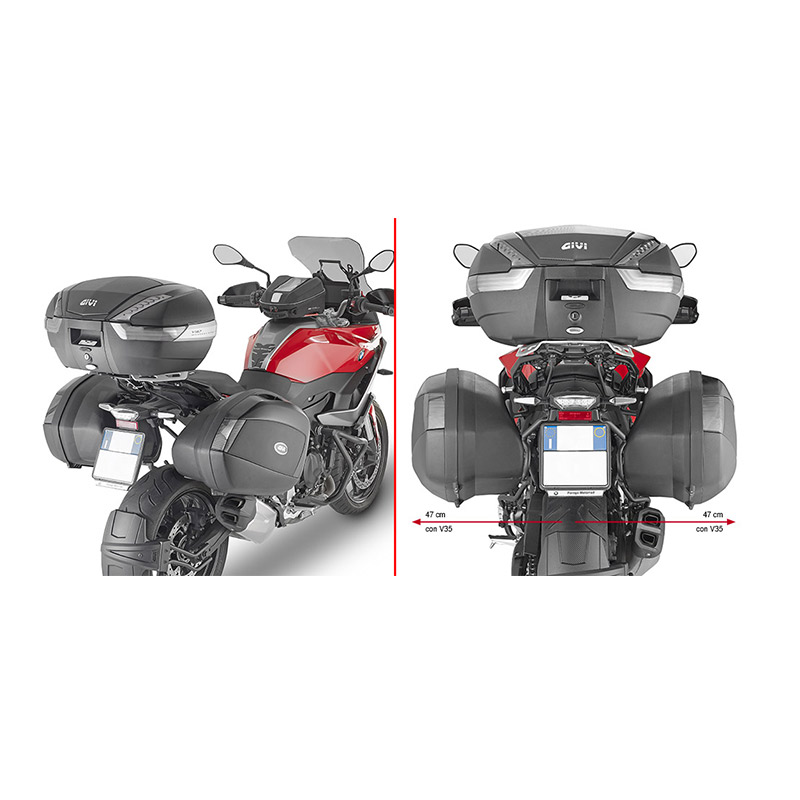 ΒΑΣΕΙΣ ΠΛΑΙΝΩΝ ΒΑΛΙΤΣΩΝ PLX5137_ F900XR '20 BMW GIVI