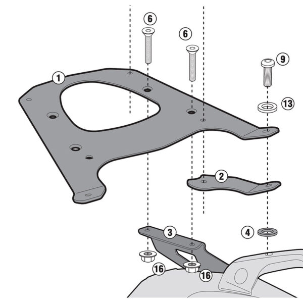 ΣΧΑΡΑ GIVI SR5105M BMW C600 '12-'15 SPORT COLORE NERO
