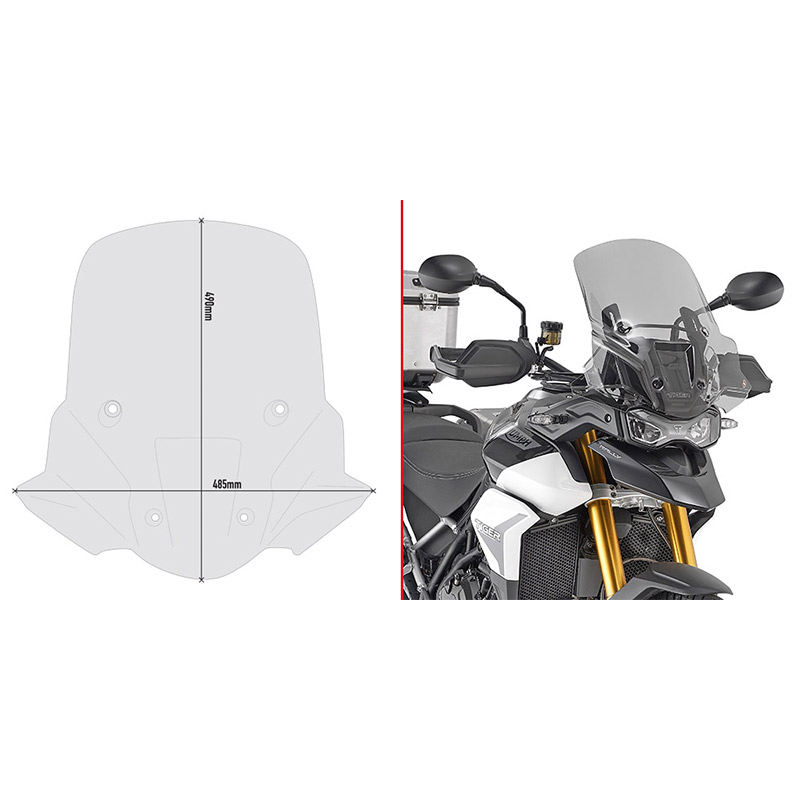ΖΕΛΑΤΙΝΑ GIVI D6415S TRIUMPH TIGER 900 '20-'24