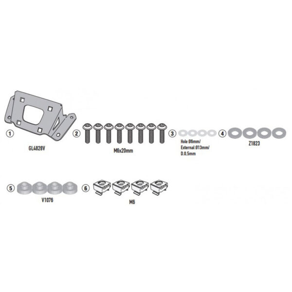ΚΙΤ ΓΙΑ ΖΕΛΑΤΙΝΑ A2156 MT-09 - MT-09 SP (2021) GIVI