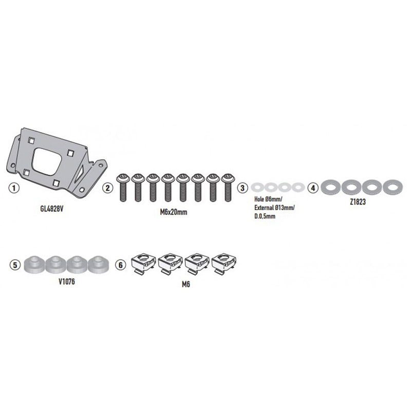 ΚΙΤ ΓΙΑ ΖΕΛΑΤΙΝΑ A2156 MT-09 - MT-09 SP (2021) GIVI