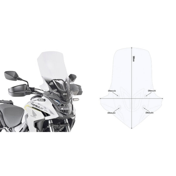 ΖΕΛΑΤΙΝΑ GIVI D1171ST HONDA CB500X '19-'23