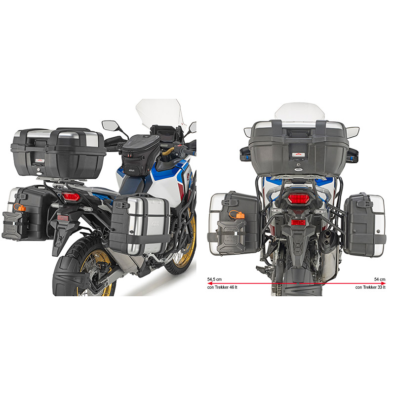 ΒΑΣΕΙΣ ΠΛΑΙΝΩΝ ΒΑΛΙΤΣΩΝ GIVI PLO1178MK HONDA CRF1100L AFRICA TWIN ADV SPORTSS '19-'23