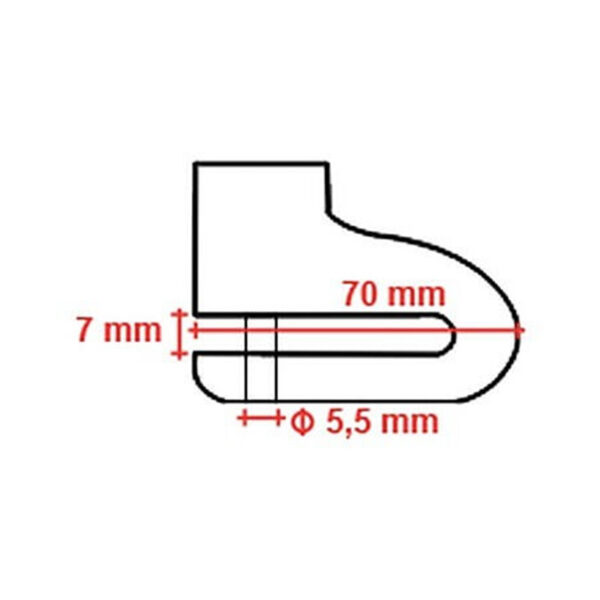 ΚΛΕΙΔΑΡΙΑ ΔΙΣΚΟΦΡΕΝΟΥ MARVIN Z06 Ø5,5MM / 70MM ΚΙΤΡΙΝΟ