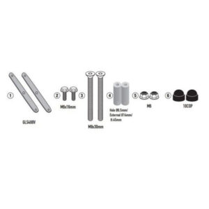 ΚΙΤ ZEΛΑΤΙΝΑΣ D6711KIT ΓΙΑ SR GT 125-200 (22-24) GIVI