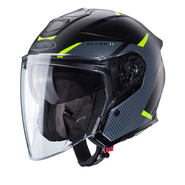 ΚΡΑΝΟΣ CABERG FLYON-II BOSS ΜΑΥΡΟ ΜΑΤ / ΓΚΡΙ / ΚΙΤΡΙΝΟ FLUO