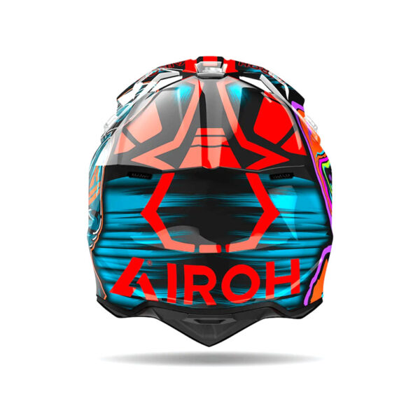 ΚΡΑΝΟΣ AIROH WRAAAP CYBER ΠΟΡΤΟΚΑΛΙ GLOSS