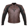 NORDCODE ΜΠΟΥΦΑΝ RACER ΔΕΡΜΑΤΙΝΟ OVERSIZE ΚΑΦΕ / ΜΑΥΡΟ