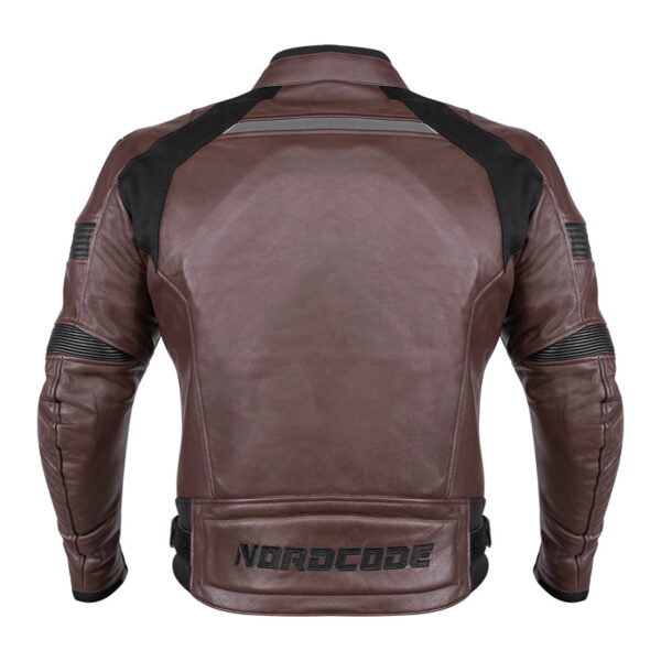 NORDCODE ΜΠΟΥΦΑΝ RACER ΔΕΡΜΑΤΙΝΟ OVERSIZE ΚΑΦΕ / ΜΑΥΡΟ