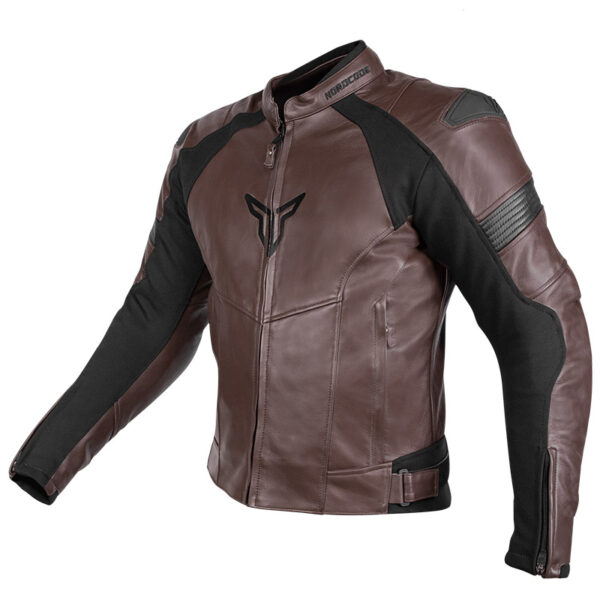 NORDCODE ΜΠΟΥΦΑΝ RACER ΔΕΡΜΑΤΙΝΟ OVERSIZE ΚΑΦΕ / ΜΑΥΡΟ