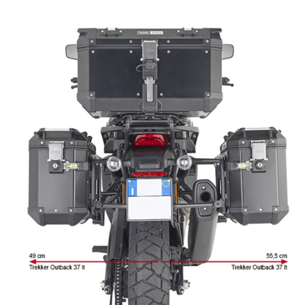 ΒΑΣΕΙΣ ΠΛΑΙΝΩΝ ΒΑΛΙΤΣΩΝ GIVI PLO8400CAM HARLEY DAVIDSON PAN AMERICA 1250 '21-'23