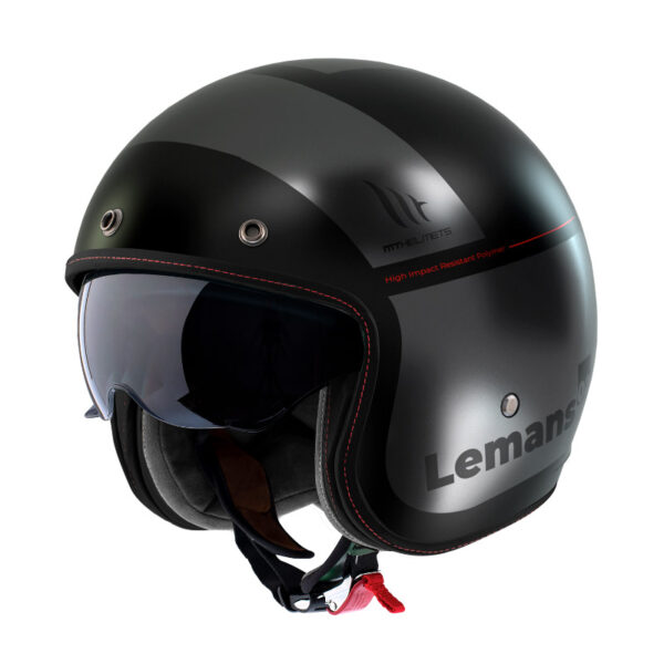 ΚΡΑΝΟΣ MT LE MANS 2 SV S QUALITY B2 ΜΑΥΡΟ / ΓΚΡΙ ΜΑΤ + EXTRA VISOR