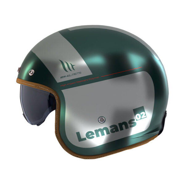 ΚΡΑΝΟΣ MT LE MANS 2 SV S QUALITY C2 ΠΡΑΣΙΝΟ ΜΑΤ + EXTRA VISOR