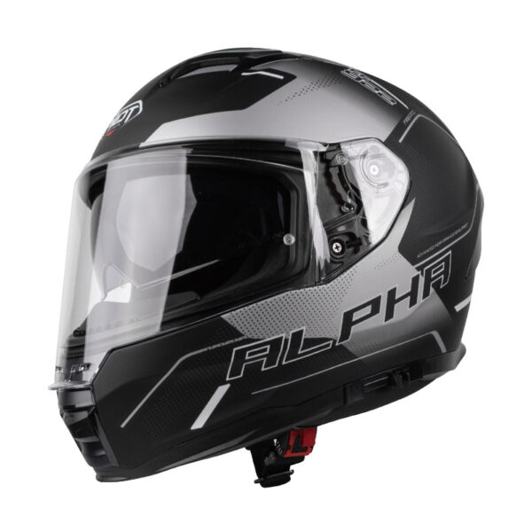 ΚΡΑΝΟΣ PILOT ALPHA SV ΜΑΥΡΟ / ΓΚΡΙ ΜΑΤ + EXTRA VISOR