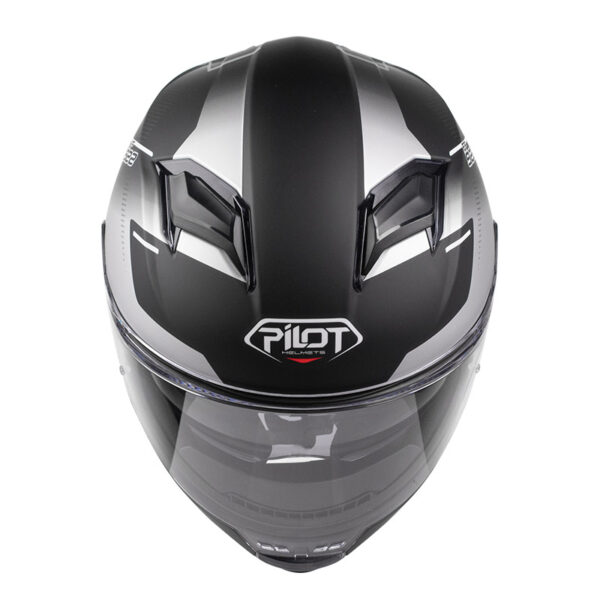 ΚΡΑΝΟΣ PILOT ALPHA SV ΜΑΥΡΟ / ΓΚΡΙ ΜΑΤ + EXTRA VISOR