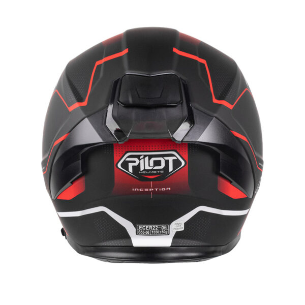 ΚΡΑΝΟΣ PILOT ALPHA SV ΜΑΥΡΟ / ΚΟΚΚΙΝΟ ΜΑΤ + EXTRA VISOR