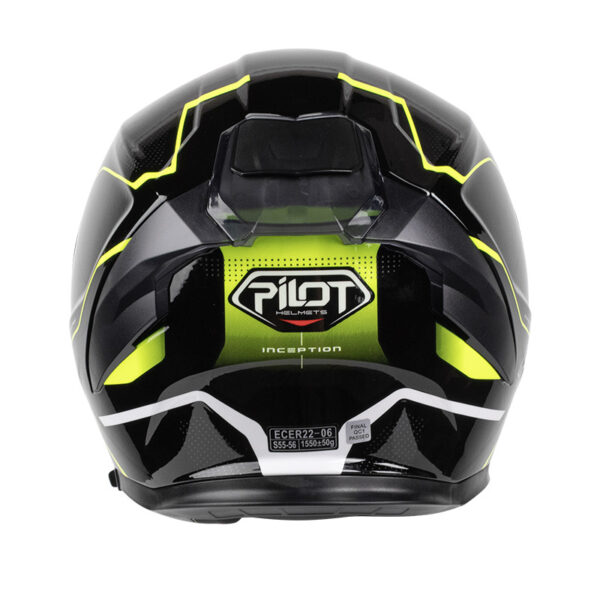 ΚΡΑΝΟΣ PILOT ALPHA SV ΜΑΥΡΟ / FLUO GLOSS + EXTRA VISOR