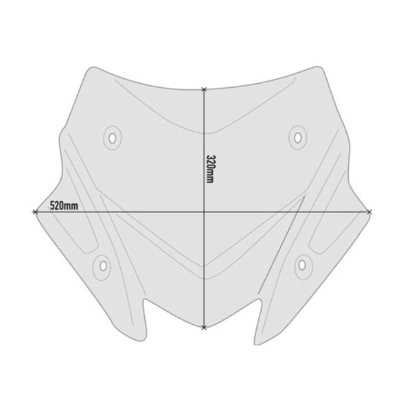 ΖΕΛΑΤΙΝΑ GIVI D2147B YAMAHA T-MAX 560 '20
