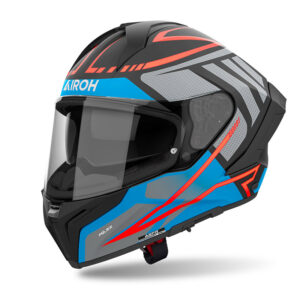 ΚΡΑΝΟΣ AIROH MATRYX RIDER ΣΚΟΥΡΟ ΜΠΛΕ ΜΑΤ