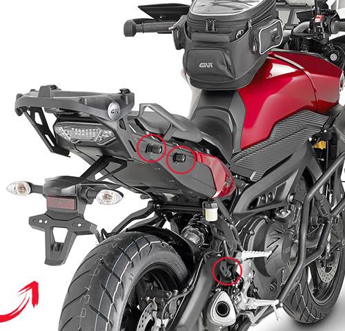 ΒΑΣΕΙΣ ΠΛΑΙΝΩΝ ΒΑΛΙΤΣΩΝ PLR2122 MT-09'15 TRACER YAMAHA GIVI
