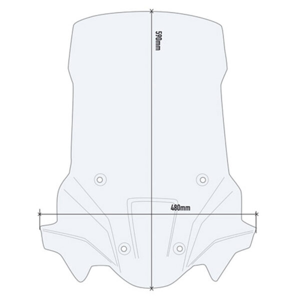 ΖΕΛΑΤΙΝΑ GIVI D6418ST TRIUMPH TIGER RALLY 900 '20 ΖΕΛΑΤΙΝΑ GIVI D6418ST TRIUMPH TIGER RALLY 900 '20