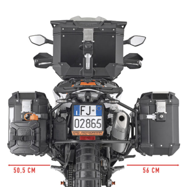 ΒΑΣΕΙΣ ΠΛΑΙΝΩΝ ΒΑΛΙΤΣΩΝ GIVI PLO7717CAM KTM 890 SMT '23