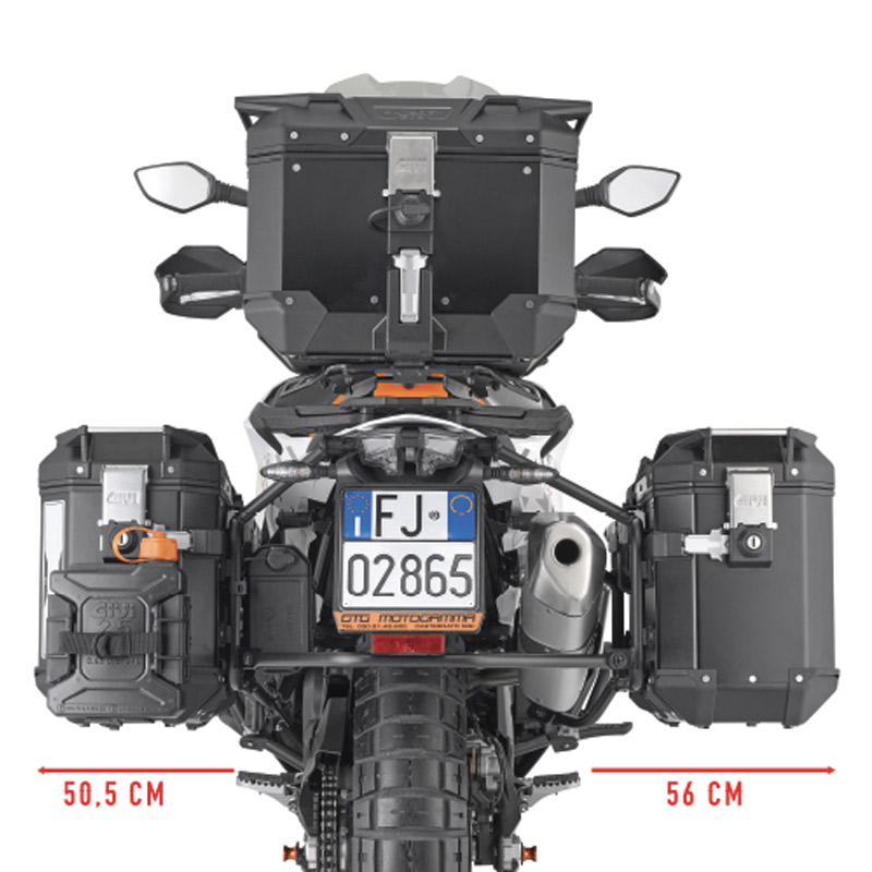 ΒΑΣΕΙΣ ΠΛΑΙΝΩΝ ΒΑΛΙΤΣΩΝ GIVI PLO7717CAM KTM 890 SMT '23