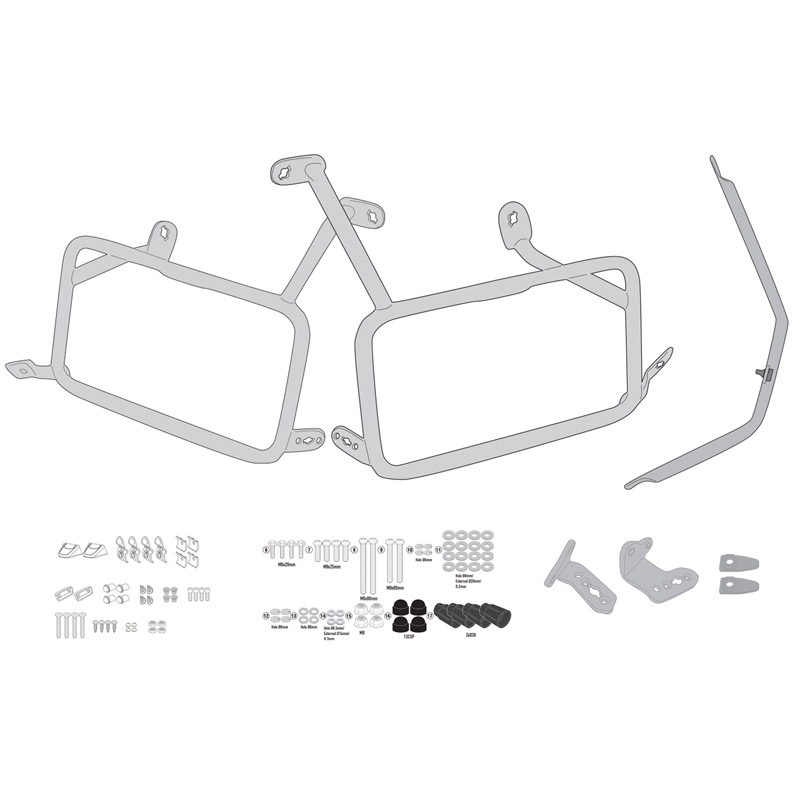 ΒΑΣΕΙΣ ΠΛΑΙΝΩΝ ΒΑΛΙΤΣΩΝ GIVI PLO7717MK KTM 890 SMT '23
