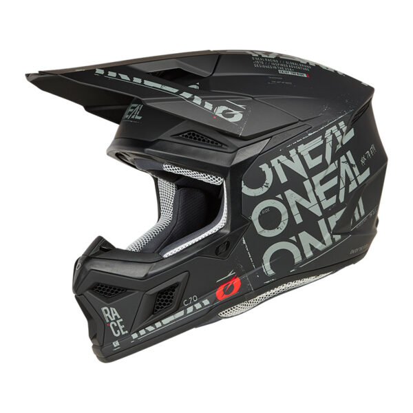 ΚΡΑΝΟΣ ONEAL 3SRS STATIC V.25 ΜΑΥΡΟ / ΓΚΡΙ