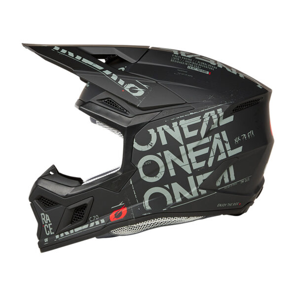 ΚΡΑΝΟΣ ONEAL 3SRS STATIC V.25 ΜΑΥΡΟ / ΓΚΡΙ
