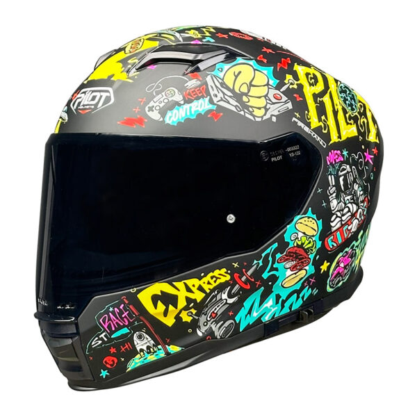 ΚΡΑΝΟΣ PILOT ALPHA SV FUTURE EXPRESS ΜΑΥΡΟ + EXTRA VISOR