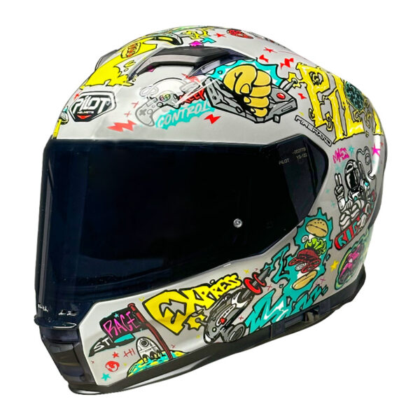 ΚΡΑΝΟΣ PILOT ALPHA SV FUTURE EXPRESS BASALT ΓΚΡΙ + EXTRA VISOR