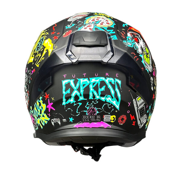 ΚΡΑΝΟΣ PILOT ALPHA SV FUTURE EXPRESS ΜΑΥΡΟ + EXTRA VISOR