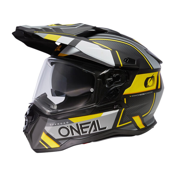 ΚΡΑΝΟΣ ONEAL DSRS SQUARE V.24 ΜΑΥΡΟ / ΓΚΡΙ / FLUO