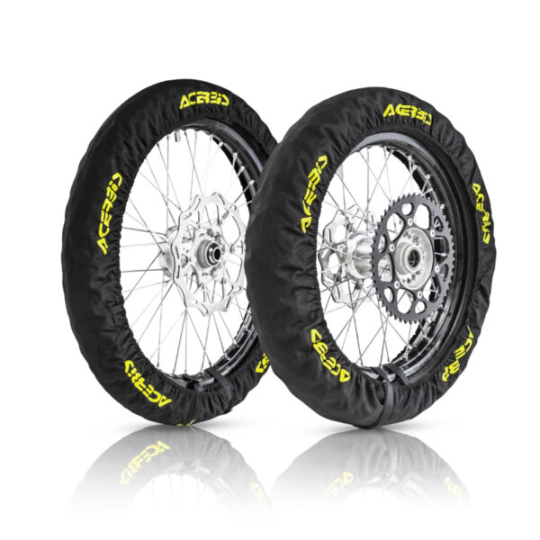 ΚΑΛΥΜΜΑΤΑ ΤΡΟΧΩΝ ΣΕΤ 23579.090_ ΕΜΠΡΟΣ 21" & 18"Η 19" ΠΙΣΩ ΜΑΥΡΑ ACERBIS
