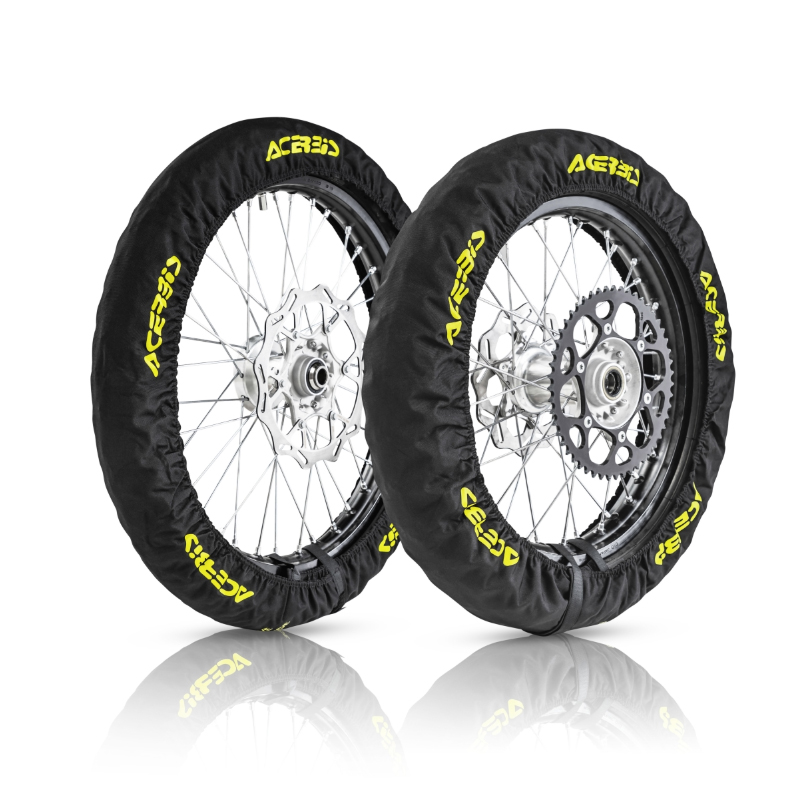 ΚΑΛΥΜΜΑΤΑ ΤΡΟΧΩΝ ΣΕΤ 23579.090_ ΕΜΠΡΟΣ 21" & 18"Η 19" ΠΙΣΩ ΜΑΥΡΑ ACERBIS