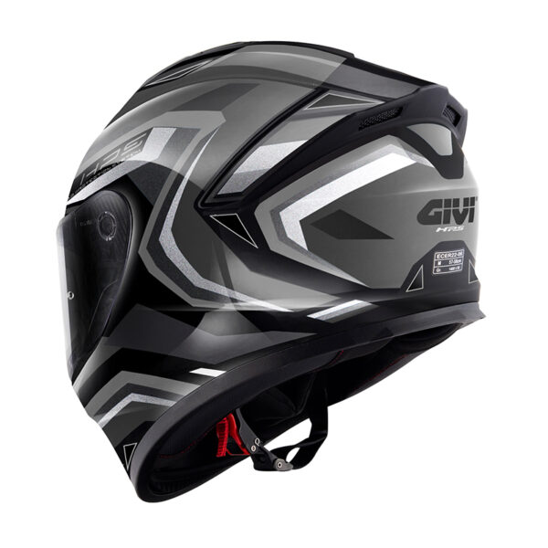 ΚΡΑΝΟΣ GIVI 50.X BLACK TITAN SILVER GREY + EXTRA VISOR