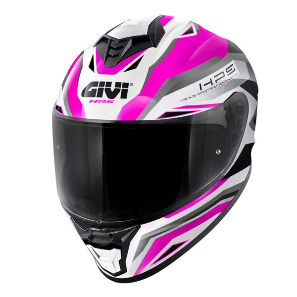 ΚΡΑΝΟΣ GIVI 50.X FUCHSIA / GREY / SILVER / BLACK + EXTRA VISOR