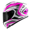 ΚΡΑΝΟΣ GIVI 50.X FUCHSIA / GREY / SILVER / BLACK + EXTRA VISOR