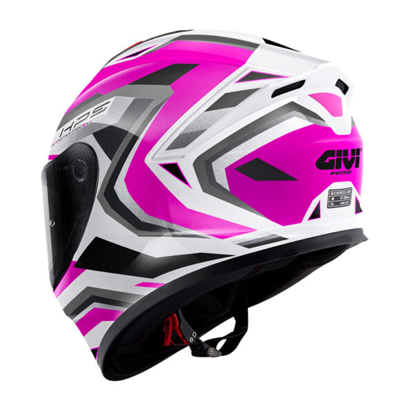 ΚΡΑΝΟΣ GIVI 50.X FUCHSIA / GREY / SILVER / BLACK + EXTRA VISOR