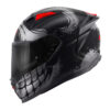 ΚΡΑΝΟΣ GIVI 50.Z SKULL BLC / GRAPHIC TITAN / RED + EXTRA VISOR