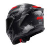 ΚΡΑΝΟΣ GIVI 50.Z SKULL BLC / GRAPHIC TITAN / RED + EXTRA VISOR