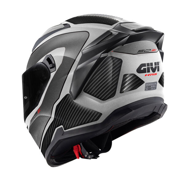 ΚΡΑΝΟΣ GIVI 50.Z TITANIUM / BLACK / RED + EXTRA VISOR