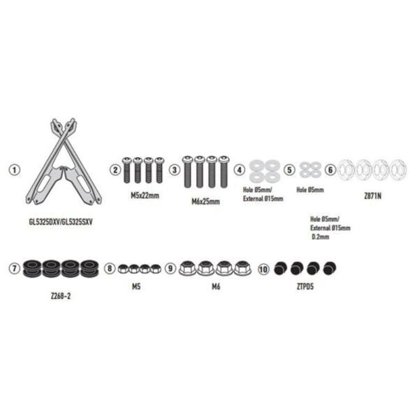 ΚΙΤ ΓΙΑ ΖΕΛΑΤΙΝΑ D5142KIT, ΓΙΑ CE 04 (2022) GIVI